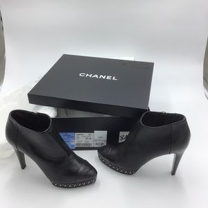 Chanel Lambskin Short Boots